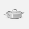 Tegame serpenyő többrétegű rozsdamentes acélból, fedéllel Ø 28 cm (4 l)