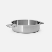 Tálaló tegame serpenyő Lucca 3.0 Pro, ø 28 cm (4 l) - Többrétegű rozsdamentes acél tegame serpenyő, fedővel