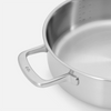Tegame serpenyő többrétegű rozsdamentes acélból, fedéllel Ø 28 cm (4 l)