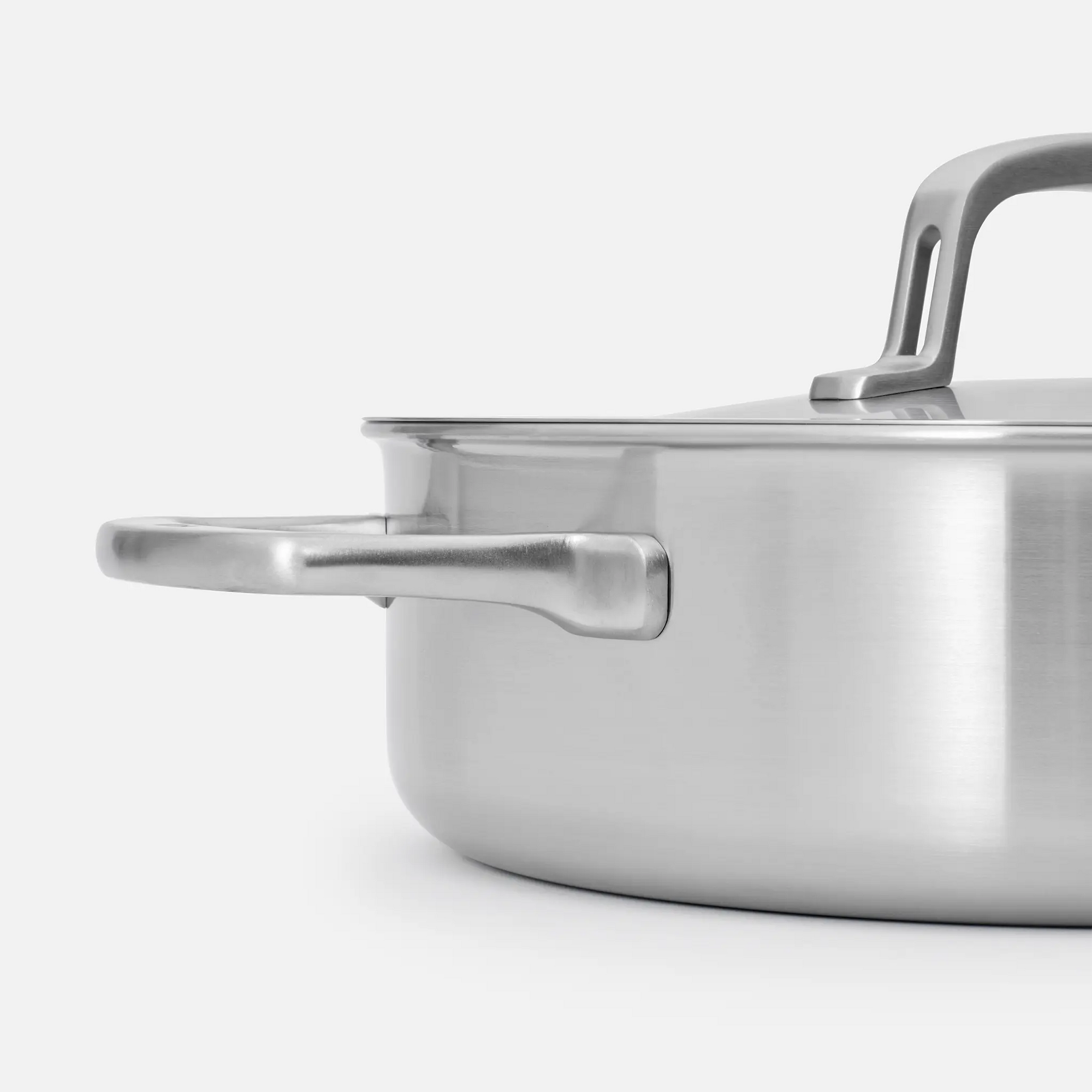 Tálaló tegame serpenyő Lucca 3.0 Pro, ø 28 cm (4 l) - Többrétegű rozsdamentes acél tegame serpenyő, fedővel