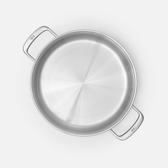 Tegame serpenyő Lucca 3.0, ø 28 cm (4 l) - Többrétegű rozsdamentes acél tegame serpenyő, fedővel