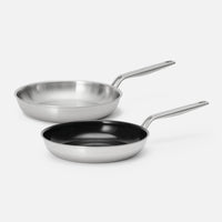Serpenyő szett Lucca 4.0 Pro, ø 26 cm, 2 db - Rozsdamentes szegecs nélküli serpenyő + tapadásmentes, kerámia bevonatos szegecs nélküli serpenyő