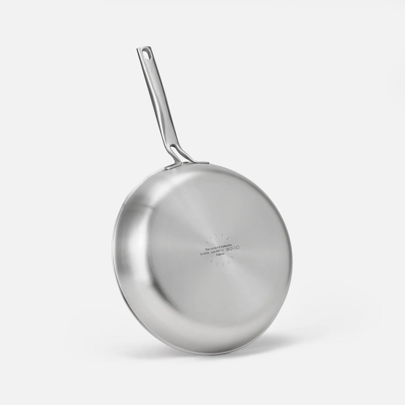 Serpenyő Lucca 4.0 Pro, ø 30 cm - Szegecs nélküli többrétegű rozsdamentes acél serpenyő, fedő nélkül