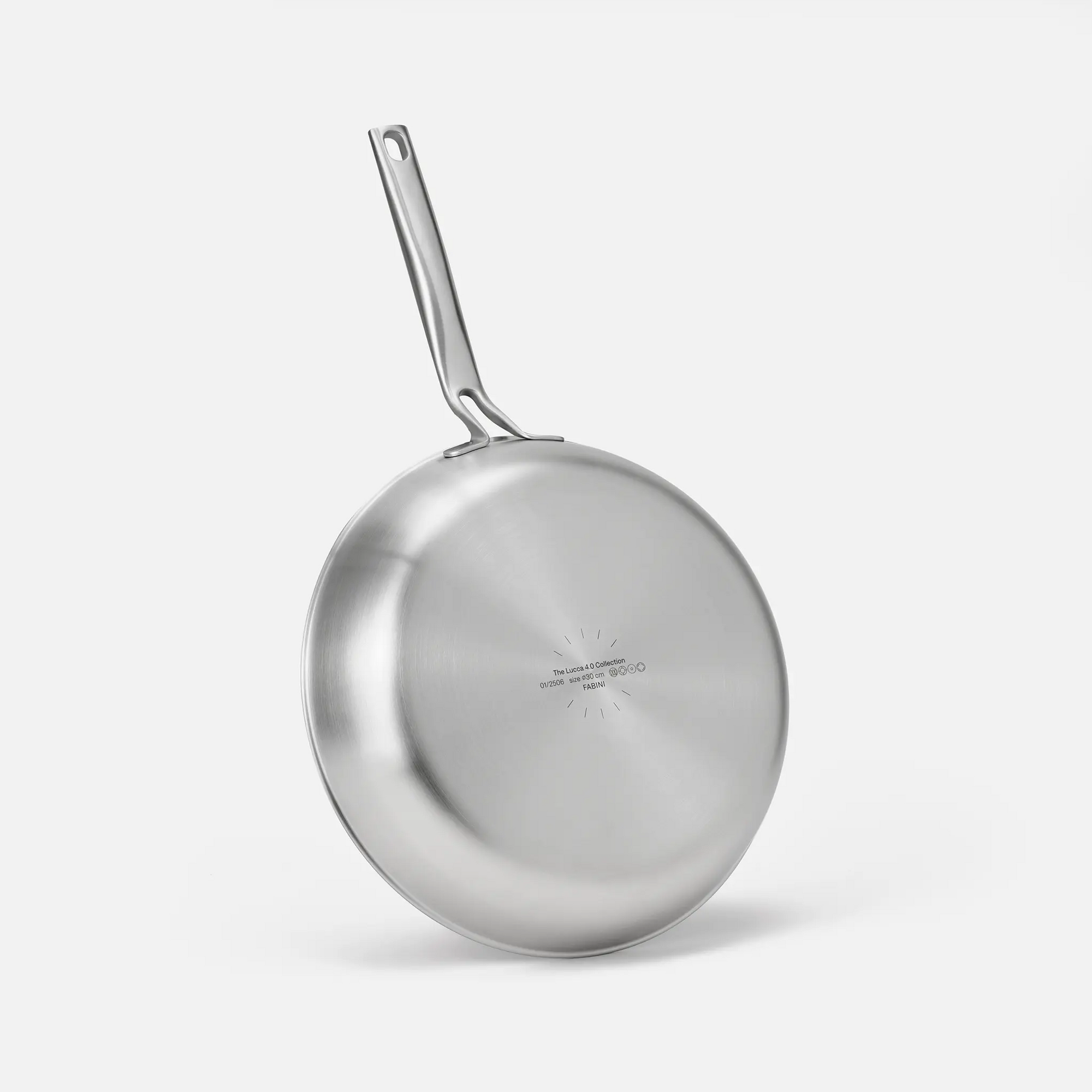 Serpenyő Lucca 4.0 Pro, ø 30 cm - Tapadásmentes, szegecs nélküli serpenyő többrétegű rozsdamentes acélból, fedő nélkül