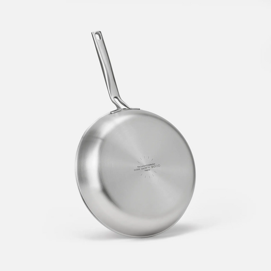 Serpenyő Lucca 4.0 Pro, ø 30 cm - Tapadásmentes, szegecs nélküli serpenyő többrétegű rozsdamentes acélból, fedő nélkül
