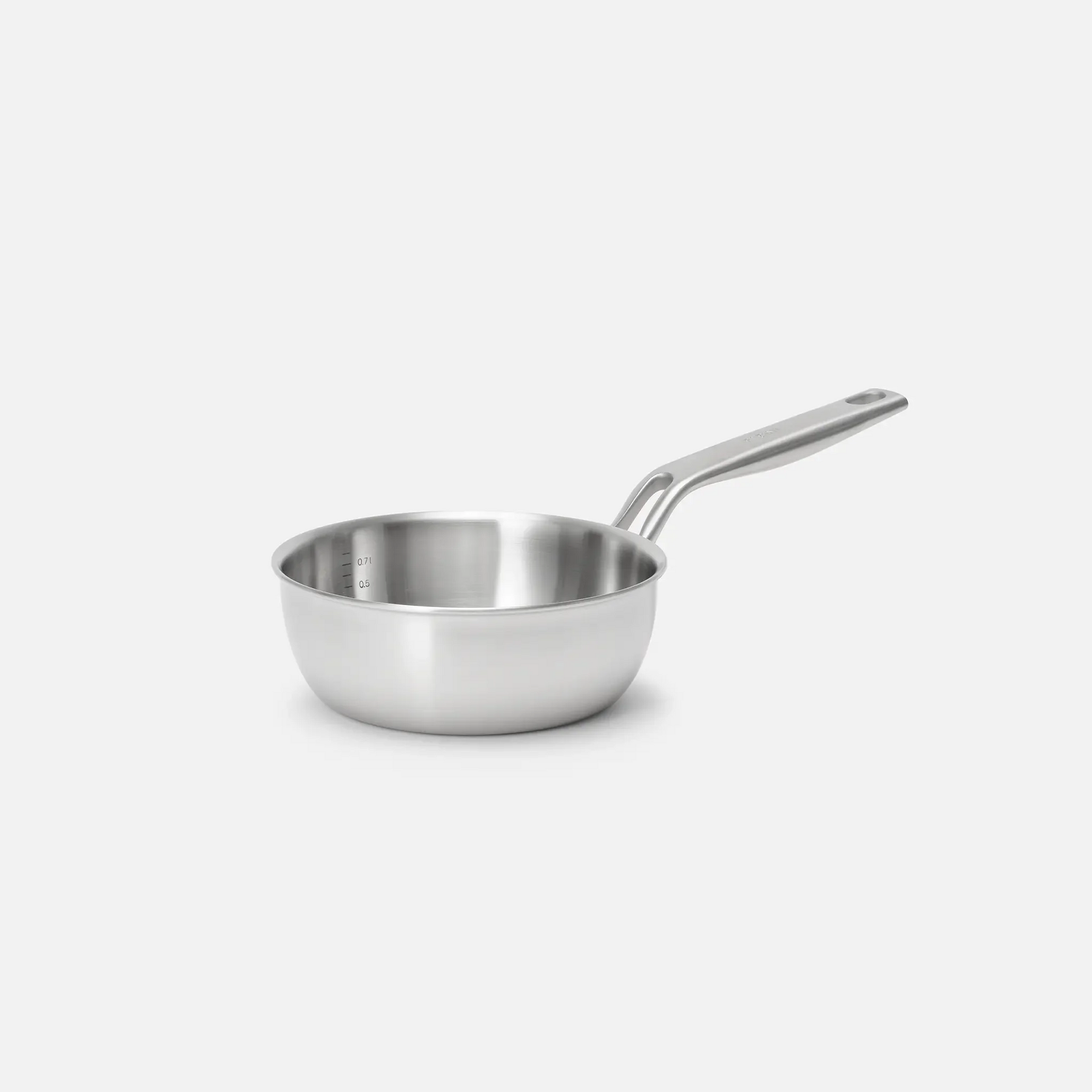 Kúp alakú nyeles lábas Lucca 4.0 Pro, ø 16 cm (0,8 l) - Szegecs nélküli nyeles lábas több rétegű rozsdamentes acélból, fedővel