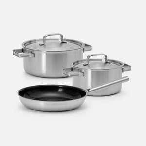 Edénykészlet Lucca 4.0 Standard, 5 db - Szegecs nélküli, többrétegű rozsdamentes acél edénykészlet