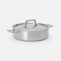 Tegame serpenyő Lucca 4.0 Pro, ø 28 cm (4 l) - Szegecs nélküli tegame serpenyő többrétegű rozsdamentes acélból, fedővel