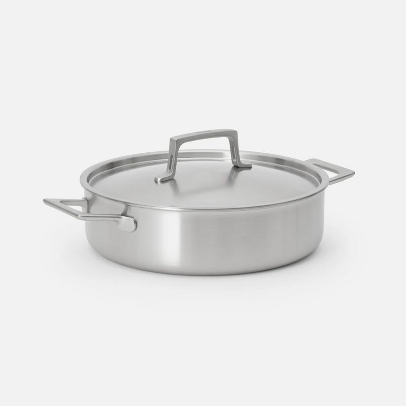 Tegame serpenyő Lucca 4.0 Pro, ø 28 cm (4 l) - Szegecs nélküli tegame serpenyő többrétegű rozsdamentes acélból, fedővel