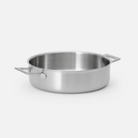 Tegame serpenyő Lucca 4.0 Pro, ø 28 cm (4 l) - Szegecs nélküli tegame serpenyő többrétegű rozsdamentes acélból, fedővel