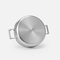Tegame serpenyő Lucca 4.0 Pro, ø 28 cm (4 l) - Szegecs nélküli tegame serpenyő többrétegű rozsdamentes acélból, fedővel