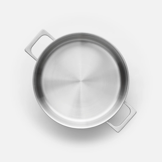 Tegame serpenyő Lucca 4.0 Pro, ø 28 cm (4 l) - Szegecs nélküli tegame serpenyő többrétegű rozsdamentes acélból, fedővel