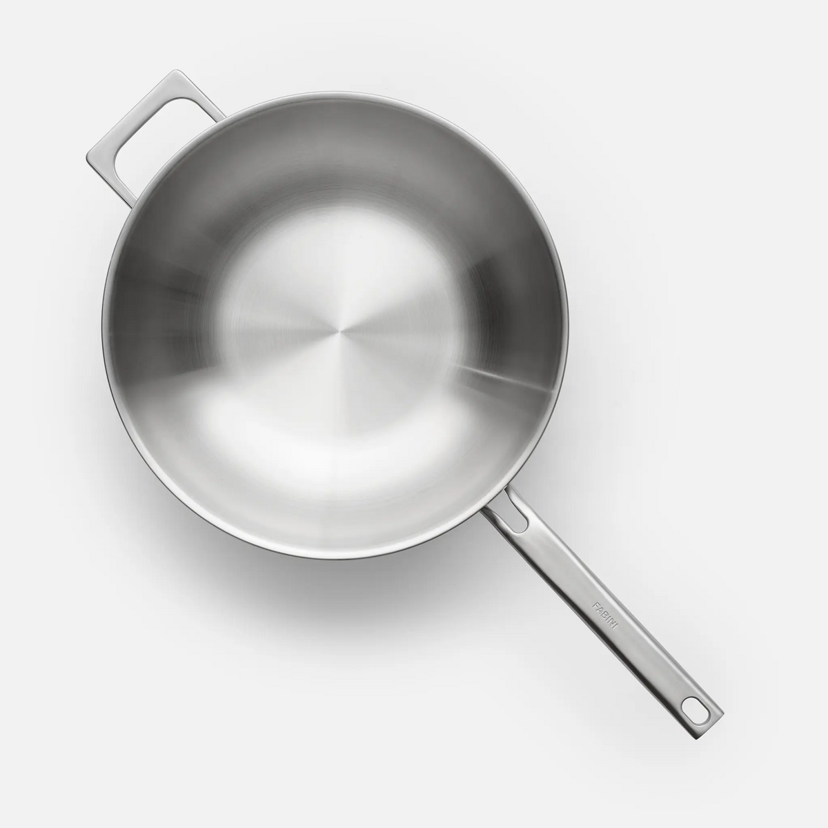 Wok serpenyő Lucca 4.0 Pro, ø 30 cm, ajándékcsomagolás - Szegecs nélküli, többrétegű rozsdamentes acél wok serpenyő fedővel