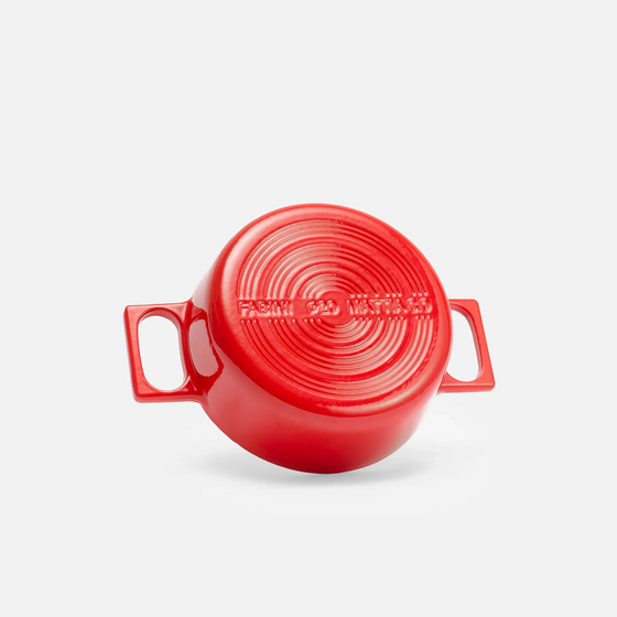 Lábas Mattia 3.0, ø 20 cm (2 l) - Zománcozott öntöttvas lábas fedővel, fényes piros