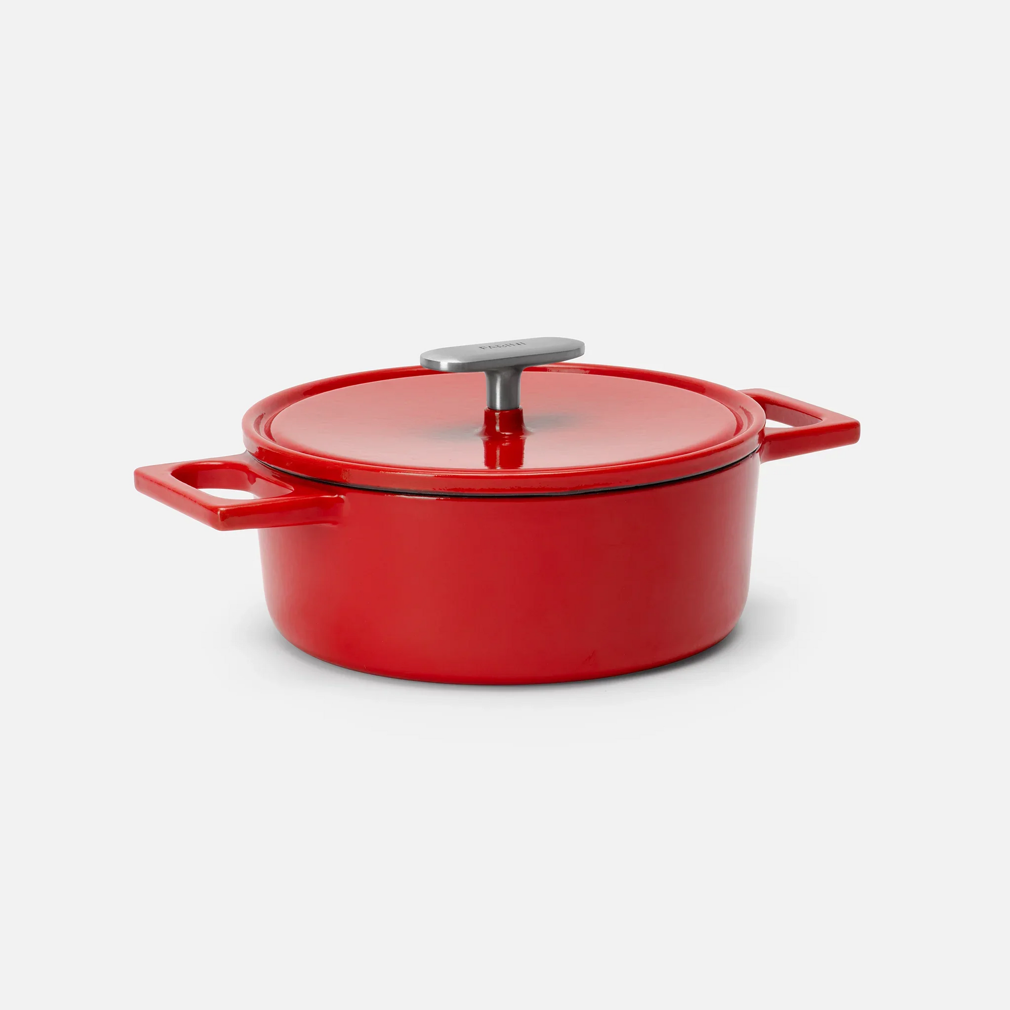 Lábas Mattia 3.0, ø 20 cm (2 l) - Zománcozott öntöttvas lábas fedővel, fényes piros