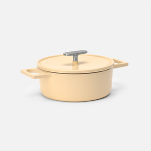 Lábas Mattia 3.0 Standard, ø 20 cm (2 l) - Zománcozott öntöttvas lábas fedővel, fényes krémszín