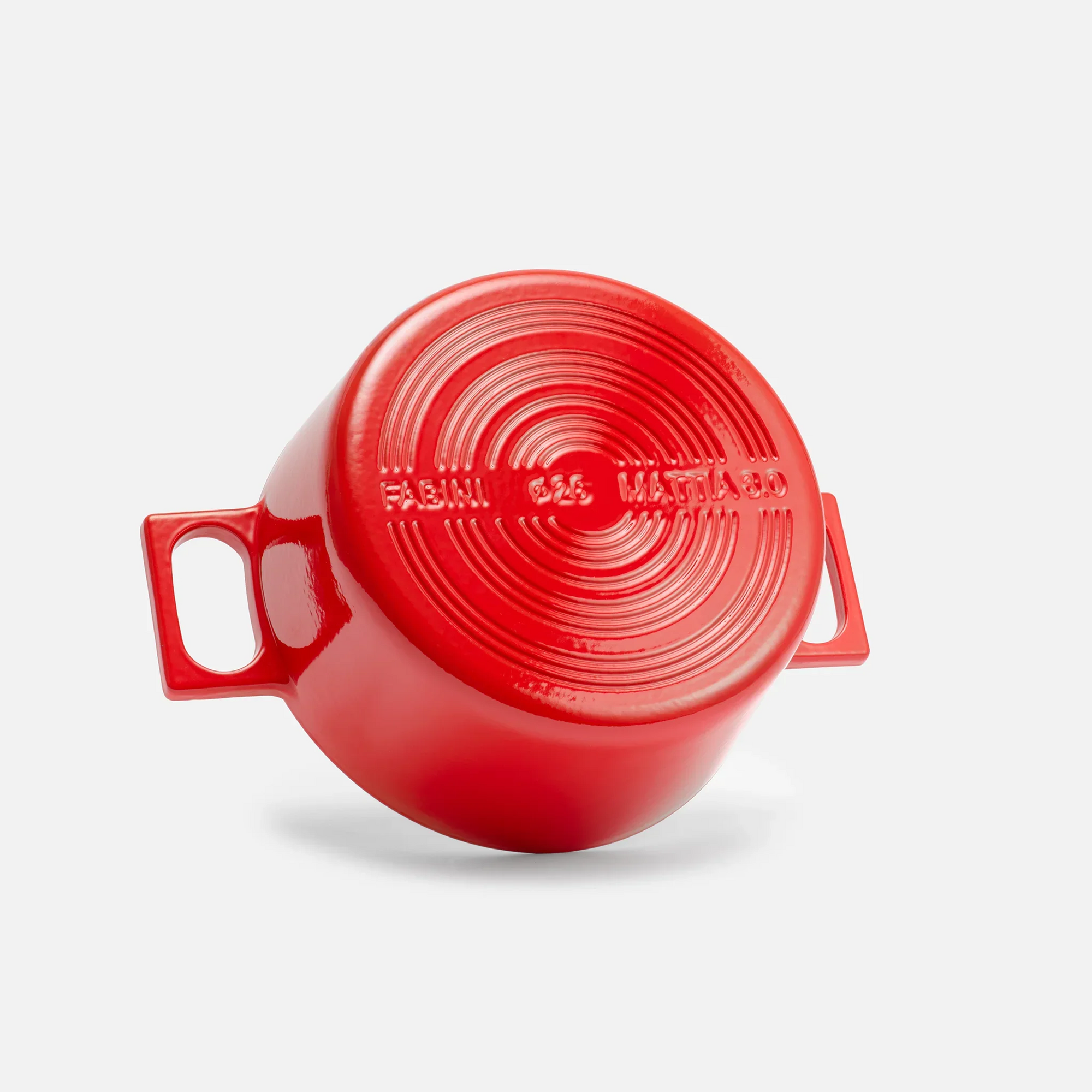 Lábas Mattia 3.0, ø 26 cm (5,5 l) - Zománcozott öntöttvas lábas fedővel, fényes piros