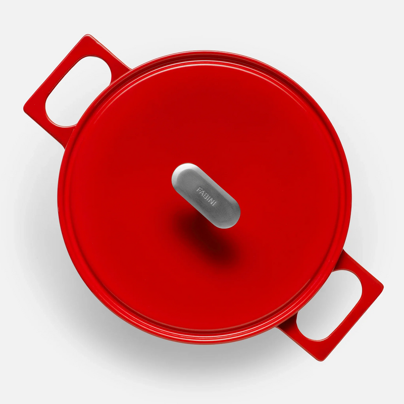 Lábas Mattia 3.0, ø 26 cm (5,5 l) - Zománcozott öntöttvas lábas fedővel, fényes piros