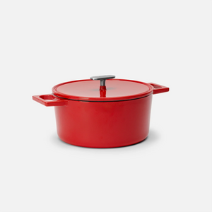 Lábas Mattia 3.0 Standard, ø 26 cm (5,5 l) - Zománcozott öntöttvas lábas fedővel, fényes piros