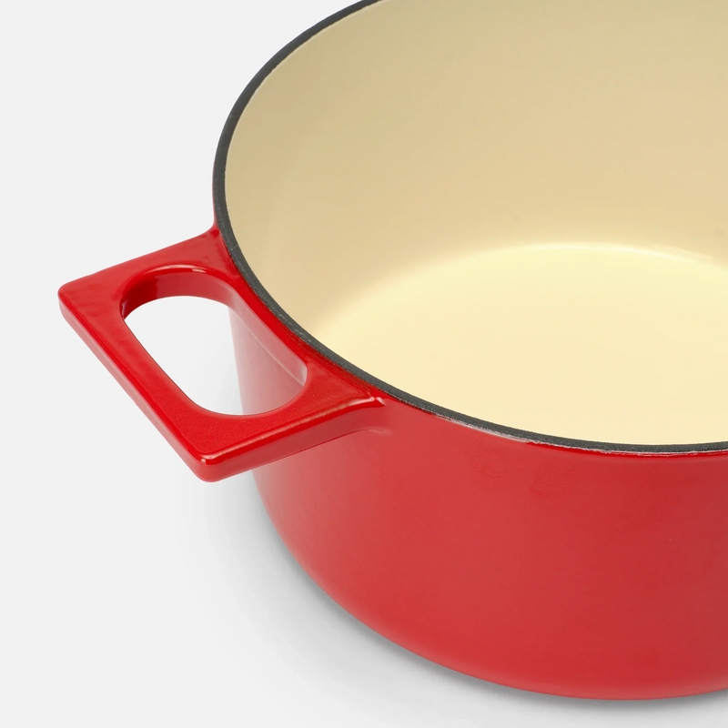 Lábas Mattia 3.0, ø 26 cm (5,5 l) - Zománcozott öntöttvas lábas fedővel, fényes piros