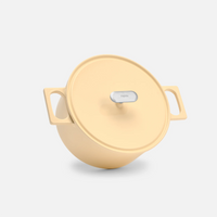 Lábas Mattia 3.0, ø 26 cm (5,5 l) - Zománcozott öntöttvas lábas fedővel, fényes krémszínű