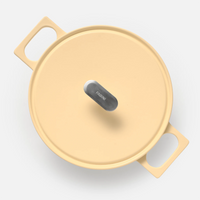 Lábas Mattia 3.0, ø 26 cm (5,5 l) - Zománcozott öntöttvas lábas fedővel, fényes krémszínű