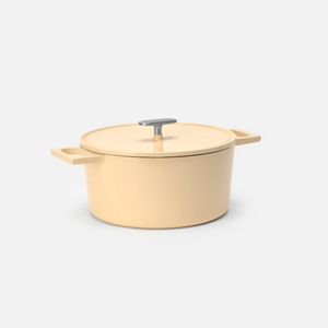 Lábas Mattia 3.0 Standard, ø 26 cm (5,5 l) - Zománcozott öntöttvas lábas fedővel, fényes krémszínű