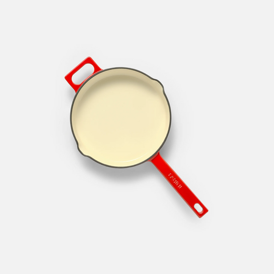 Serpenyő Mattia 3.0, ø 20 cm - Zománcozott öntöttvas serpenyő, fényes piros