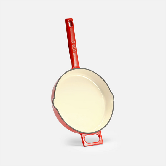 Serpenyő Mattia 3.0, ø 20 cm - Zománcozott öntöttvas serpenyő, fényes piros