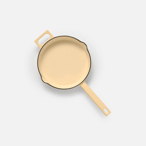 Serpenyő Mattia 3.0, ø 20 cm - Zománcozott öntöttvas serpenyő, fényes krémszín