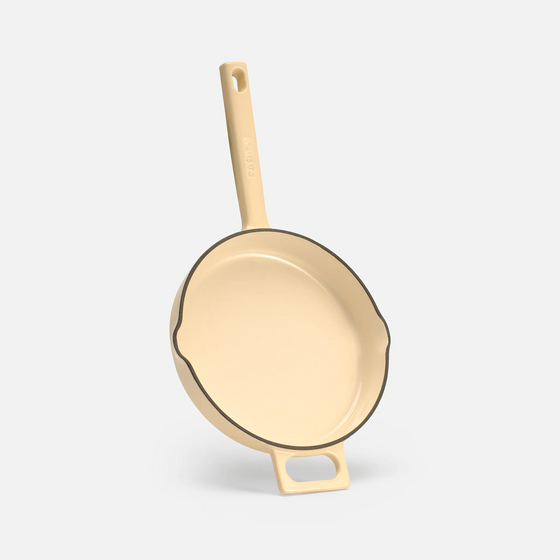 Serpenyő Mattia 3.0, ø 20 cm - Zománcozott öntöttvas serpenyő, fényes krémszín