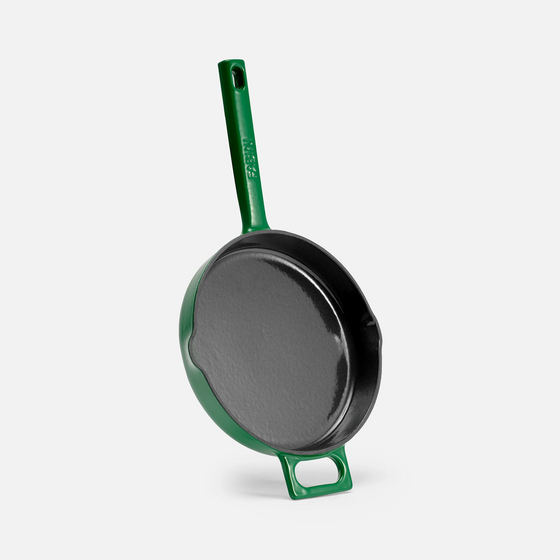Serpenyő Mattia 3.0, ø 20 cm - Zománcozott öntöttvas serpenyő, fényes zöld