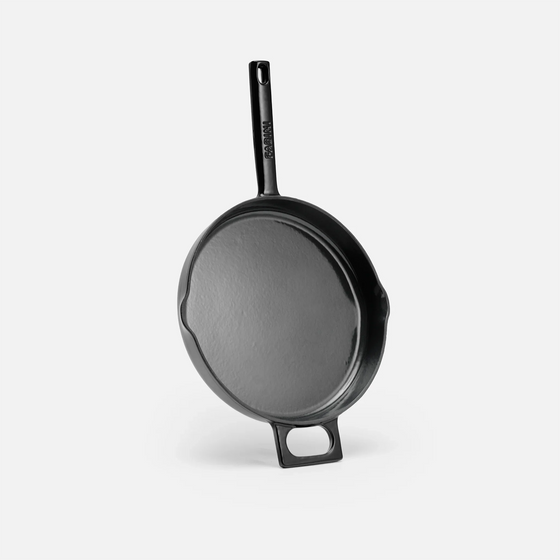 Serpenyő Mattia 3.0, ø 26 cm - Zománcozott öntöttvas serpenyő fedő nélkül, fényes fekete