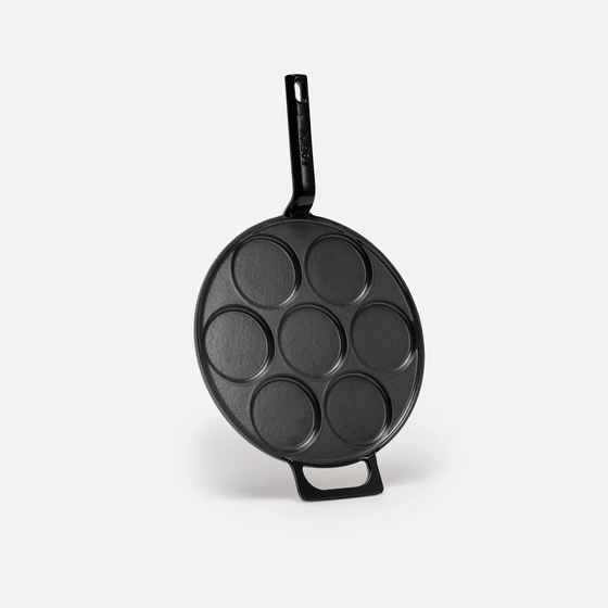 Palacsintasütő Mattia 3.0, ø 26 cm - Zománcozott öntöttvas palacsintasütő, fényes fekete