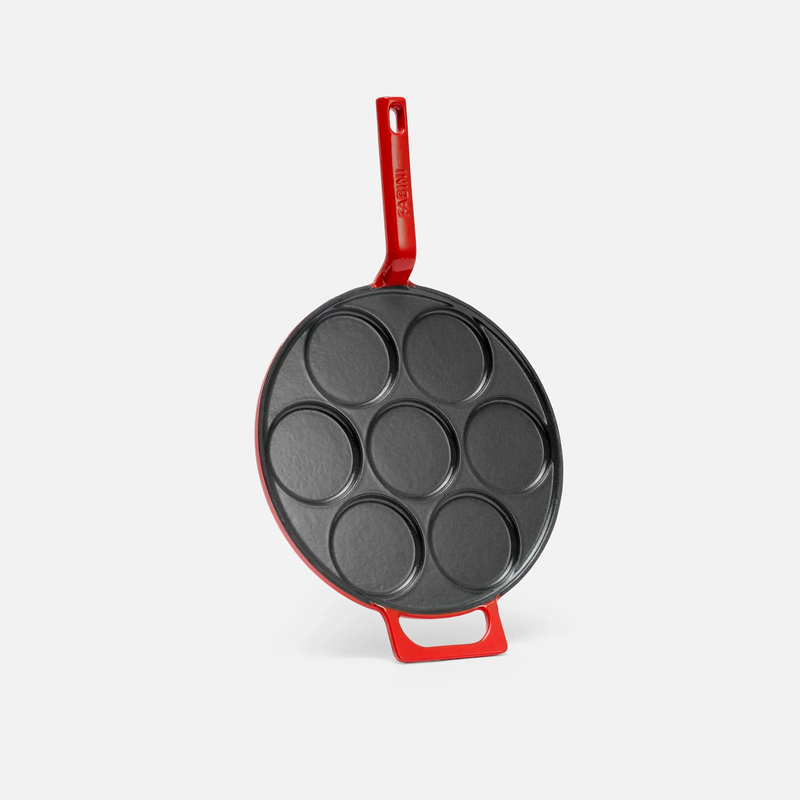 Palacsintasütő Mattia 3.0, ø 26 cm - Zománcozott öntöttvas palacsintasütő, fényes piros