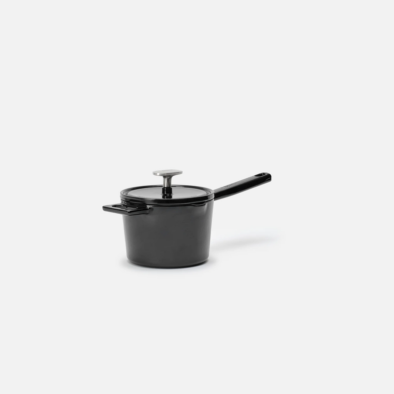 Lábas Mattia 3.0, ø 14 cm (1,65 l) - Zománcozott öntöttvas lábas, fényes fekete