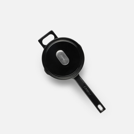 Lábas Mattia 3.0, ø 14 cm (1,65 l) - Zománcozott öntöttvas lábas, fényes fekete
