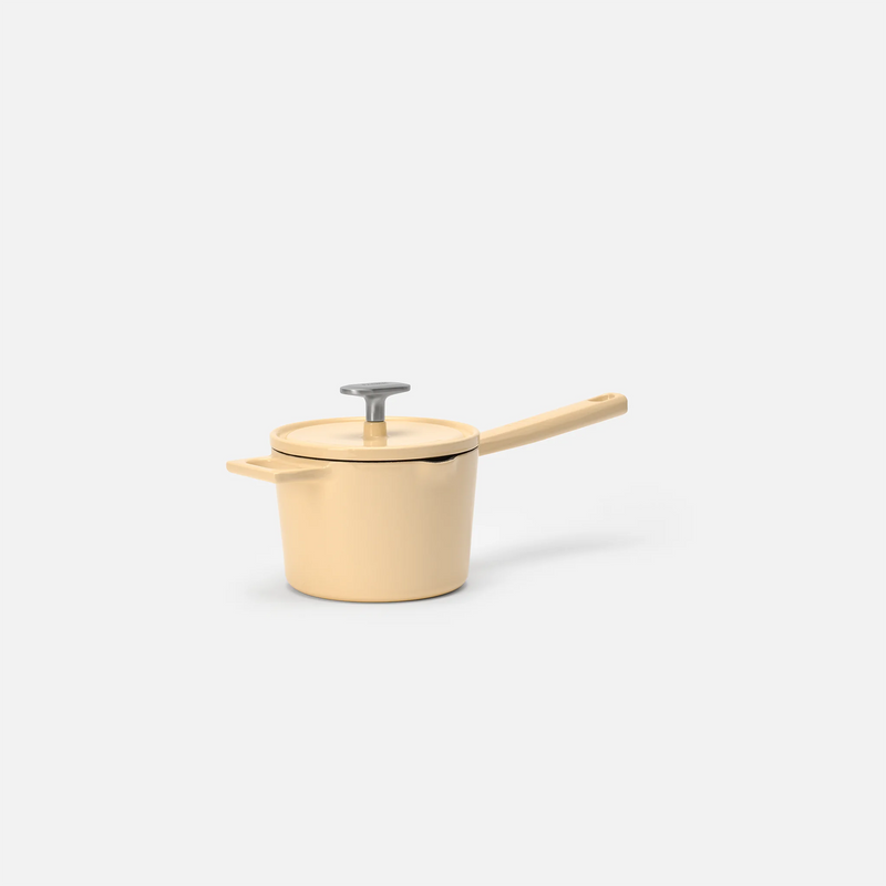 Lábas Mattia 3.0, ø 14 cm (1,65 l) - Zománcozott öntöttvas lábas, fényes krémszín