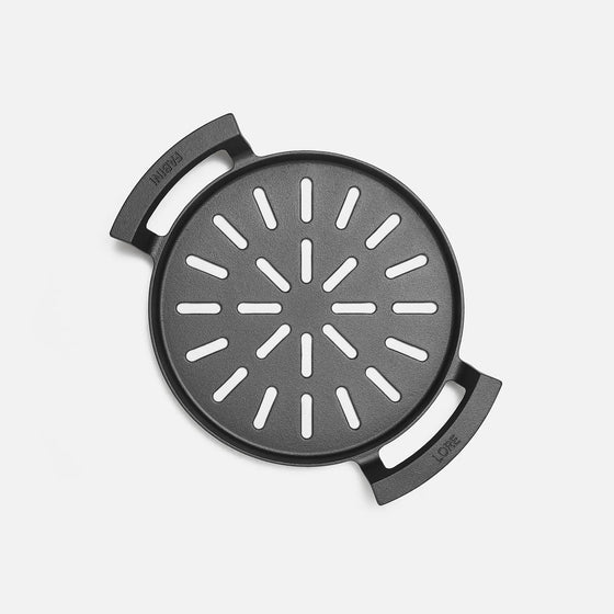 Grillserpenyő Lore, ø 28 cm - Lyukacsos öntöttvas grillserpenyő