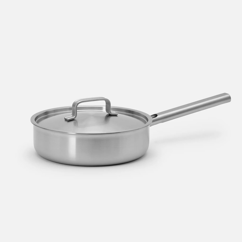 Mély serpenyő Lucca 4.0 Standard, ø 24 cm (2,5 l) - Szegecs nélküli, többrétegű rozsdamentes acél mély serpenyő, fedővel
