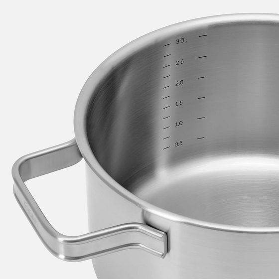 Edénykészlet Lucca 4.0 Standard, 6 db - Szegecs nélküli, többrétegű rozsdamentes acél edénykészlet