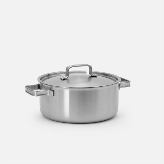 Lábas Lucca 4.0 Standard, ø 24 cm (4 l) - Szegecs nélküli, többrétegű rozsdamentes acél lábas, fedővel