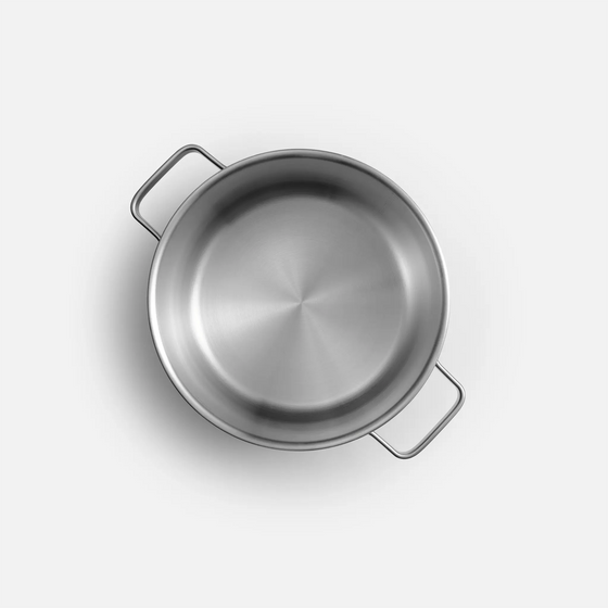 Lábas Lucca 4.0 Standard, ø 24 cm (8 l) - Szegecs nélküli, többrétegű rozsdamentes acél lábas, fedővel