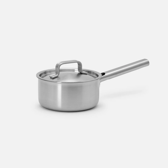 Nyeles lábas Lucca 4.0 Standard, ø 16 cm (1,2 l) - Szegecs nélküli, többrétegű rozsdamentes acél nyeles lábas, fedővel