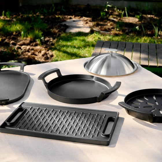 Grillfedő Lore, ø 28 cm - Rozsdamentes acél grillfedő