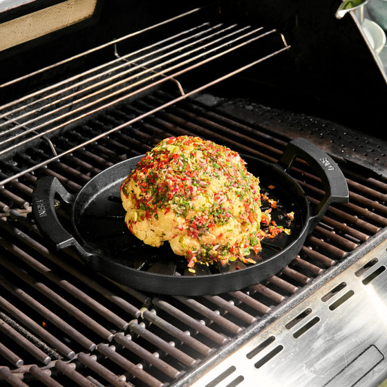 Grillserpenyő Lore, ø 28 cm - Lyukacsos öntöttvas grillserpenyő