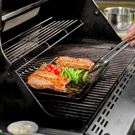 Grillsütő lap Lore - Öntöttvas grillsütő lap, dupla falú