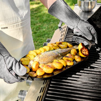 Grillsütő lap Lore - Öntöttvas grillsütő lap, ovális