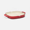 Zománcozott öntöttvas grillserpenyő Ø 28 cm, piros