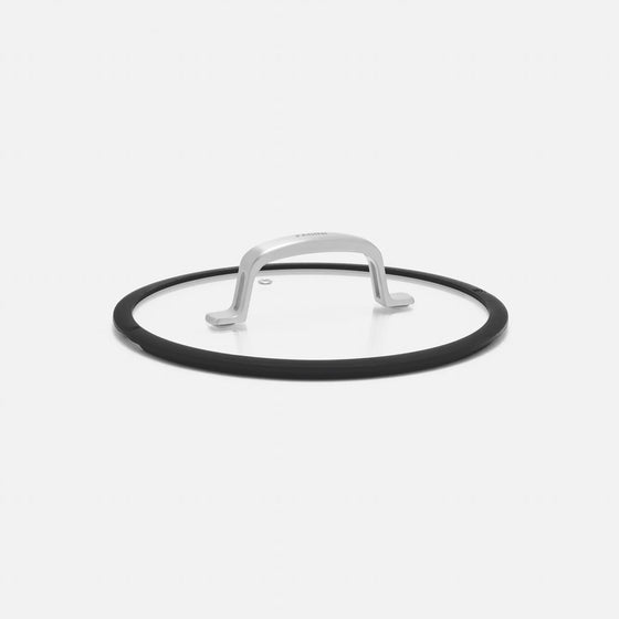 Üvegfedő Meda 3.0, ø 24 cm  - Üvegfedő szilikon peremmel, fekete